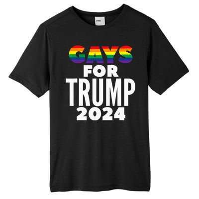 Gays For Trump 2024 Election Vote Tall Fusion ChromaSoft Performance T-Shirt