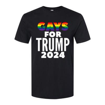 Gays For Trump 2024 Election Vote Softstyle CVC T-Shirt