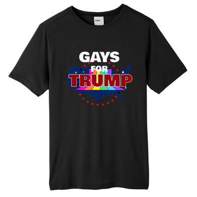 Gays For Trump 2024 Pro Reelect Donald Trump Tall Fusion ChromaSoft Performance T-Shirt