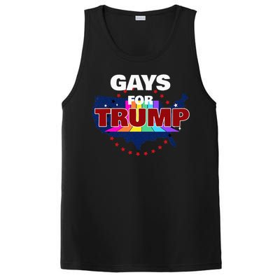 Gays For Trump 2024 Pro Reelect Donald Trump PosiCharge Competitor Tank