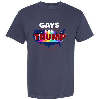 Gays For Trump 2024 Pro Reelect Donald Trump Garment-Dyed Heavyweight T-Shirt