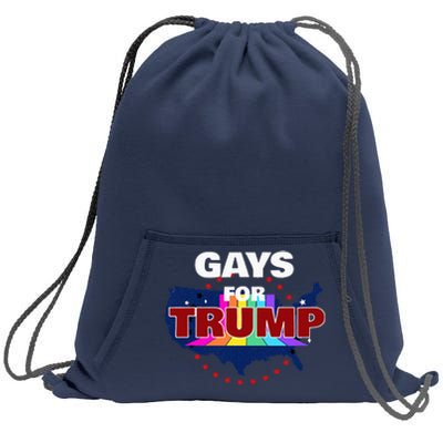 Gays For Trump 2024 Pro Reelect Donald Trump Sweatshirt Cinch Pack Bag