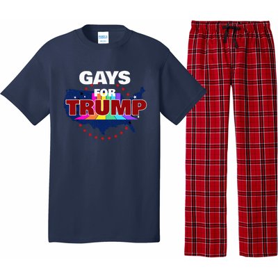 Gays For Trump 2024 Pro Reelect Donald Trump Pajama Set