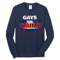 Gays For Trump 2024 Pro Reelect Donald Trump Tall Long Sleeve T-Shirt