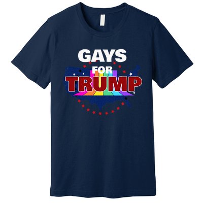 Gays For Trump 2024 Pro Reelect Donald Trump Premium T-Shirt