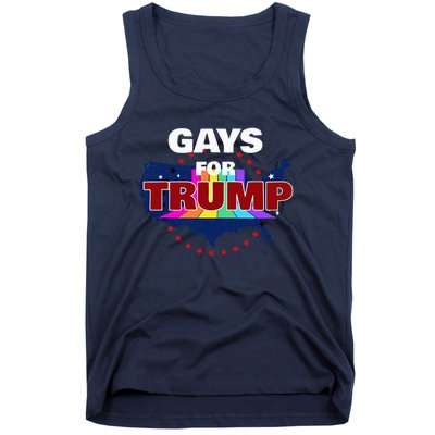 Gays For Trump 2024 Pro Reelect Donald Trump Tank Top