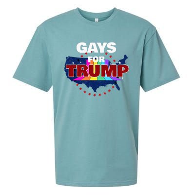 Gays For Trump 2024 Pro Reelect Donald Trump Sueded Cloud Jersey T-Shirt