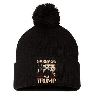 Garbage For Trump Make American Garbage Great Again Pom Pom 12in Knit Beanie