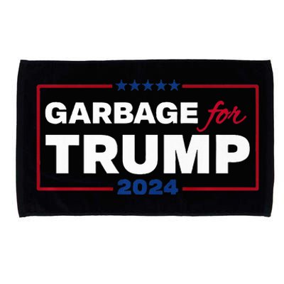 Garbage For Trump 2024 We Are Not Garbage Vote Trump Premium Microfiber Hand Towel