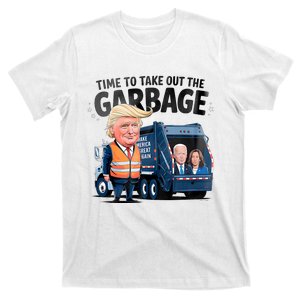 Garbage For Trump 2024 Funny Time To Take Out Garbage Biden T-Shirt