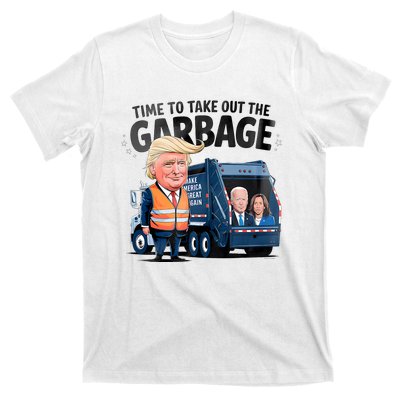 Garbage For Trump 2024 Funny Time To Take Out Garbage Biden T-Shirt