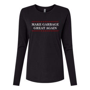 Garbage For Trump Make American Garbage Great Again 2024 Womens Cotton Relaxed Long Sleeve T-Shirt