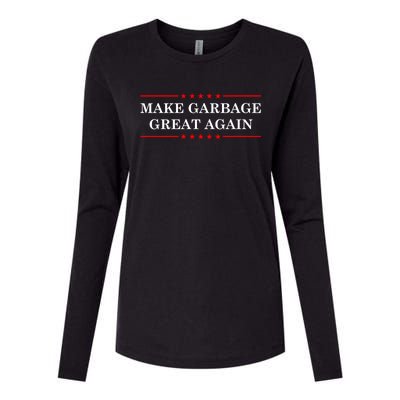 Garbage For Trump Make American Garbage Great Again 2024 Womens Cotton Relaxed Long Sleeve T-Shirt