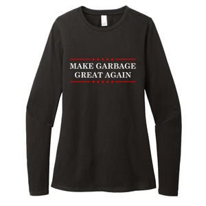 Garbage For Trump Make American Garbage Great Again 2024 Womens CVC Long Sleeve Shirt