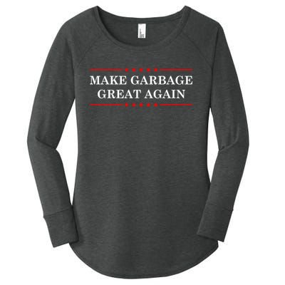 Garbage For Trump Make American Garbage Great Again 2024 Women's Perfect Tri Tunic Long Sleeve Shirt