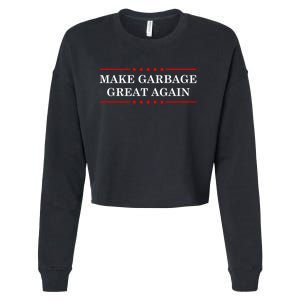 Garbage For Trump Make American Garbage Great Again 2024 Cropped Pullover Crew