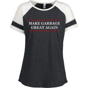 Garbage For Trump Make American Garbage Great Again 2024 Enza Ladies Jersey Colorblock Tee