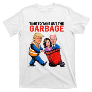 Garbage For Trump 2024 Funny Time To Take Out Garbage Biden T-Shirt