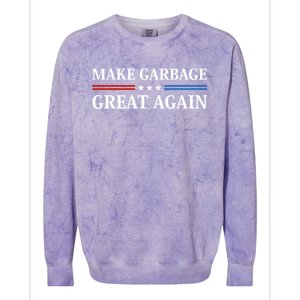 Garbage For Trump Make American Garbage Great Again 2024 Colorblast Crewneck Sweatshirt