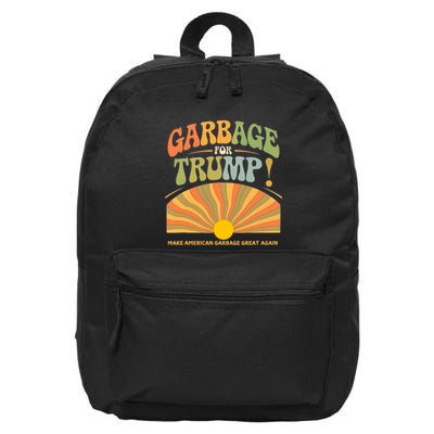 Garbage For Trump Make American Garbage Great Again 16 in Basic Backpack