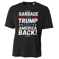 Garbage For Trump Take America Back Presidential Election Cooling Performance Crew T-Shirt