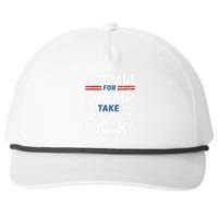 Garbage For Trump Take America Back Presidential Election Snapback Five-Panel Rope Hat