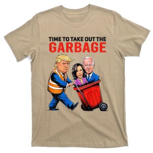 Garbage For Trump 2024 Funny Time To Take Out Garbage Biden T-Shirt