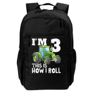 Green Farm Tractor 3rd Birthday Party Gifts 3 Year Old Daily Commute Backpack