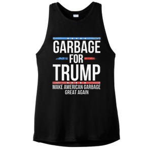 Garbage For Trump Make American Garbage Great Again Gift Ladies PosiCharge Tri-Blend Wicking Tank