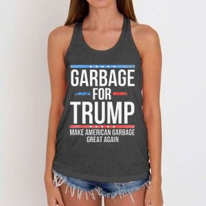 Garbage For Trump Make American Garbage Great Again Gift Women's Knotted Racerback Tank