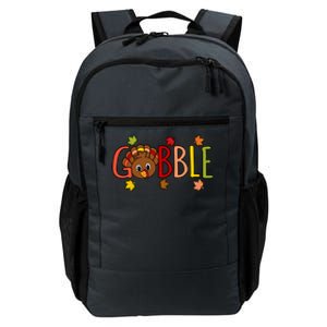 Gobble Funny Turkey Thanksgiving Family Graphic Gift Daily Commute Backpack