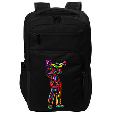 Gifts For Trumpeter Jazz Music Musician Trumpet Impact Tech Backpack