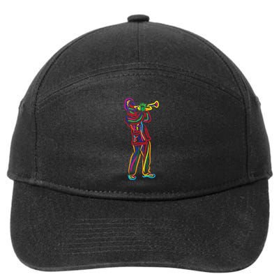 Gifts For Trumpeter Jazz Music Musician Trumpet 7-Panel Snapback Hat