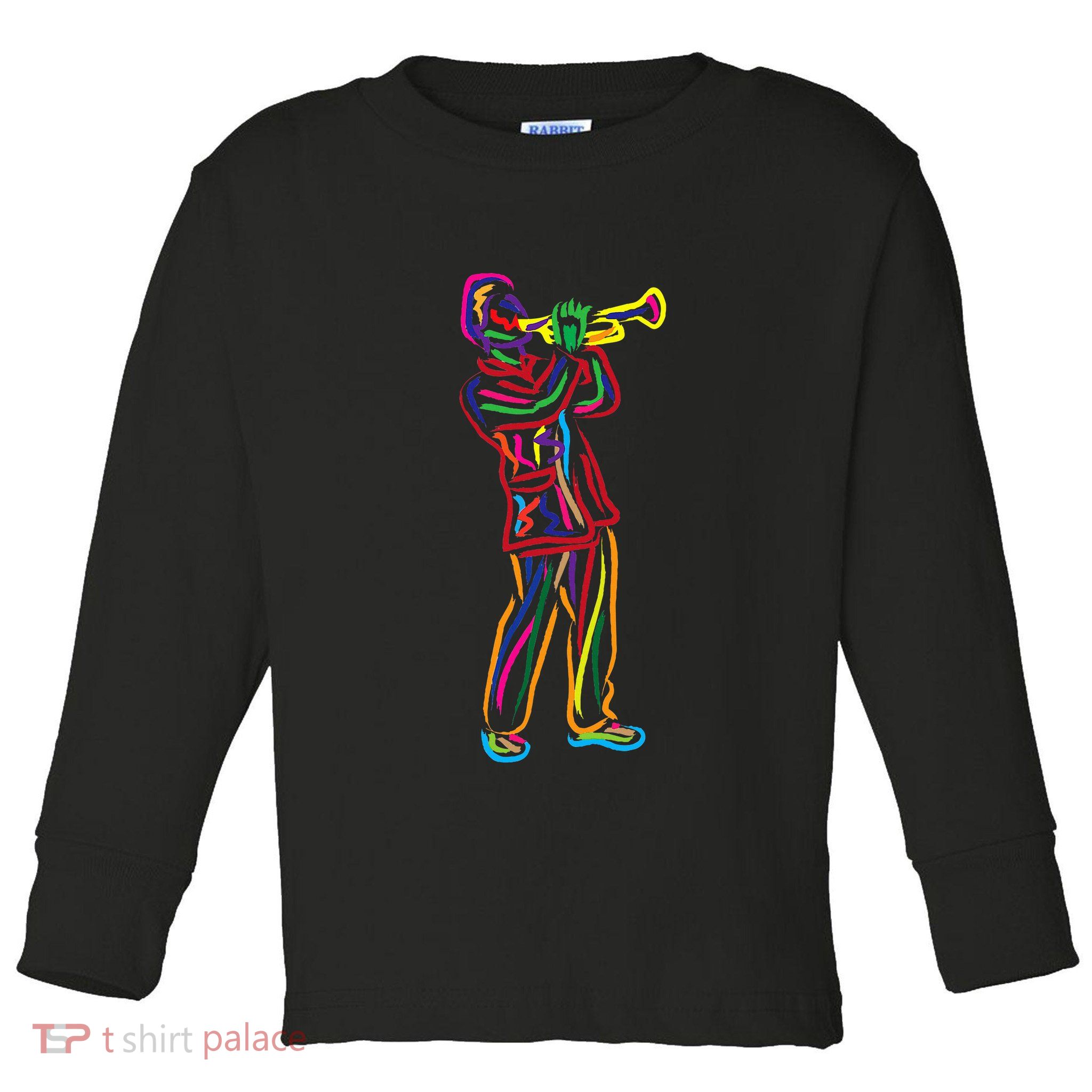 Gifts For Trumpeter Jazz Music Musician Trumpet Toddler Long Sleeve Shirt