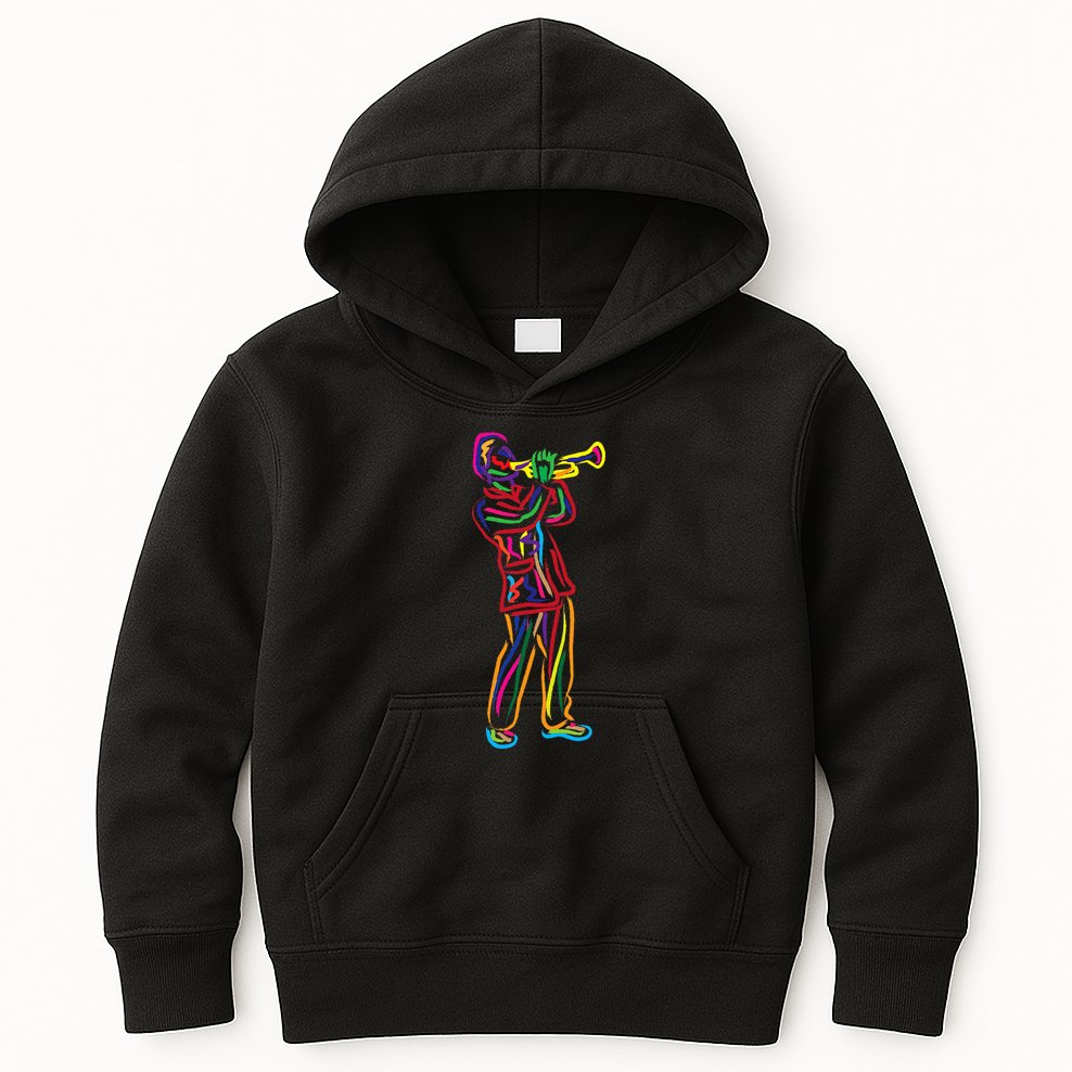 Gifts For Trumpeter Jazz Music Musician Trumpet Kids Hoodie