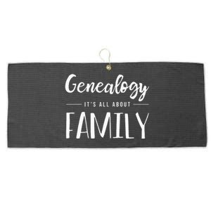 Genealogy Family Tree Genealogist Ancestry Ancestor Gift Large Microfiber Waffle Golf Towel