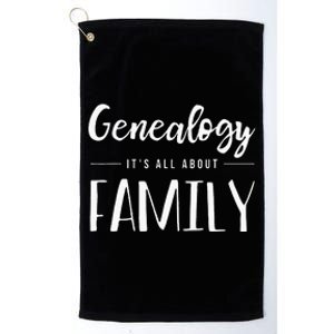 Genealogy Family Tree Genealogist Ancestry Ancestor Gift Platinum Collection Golf Towel