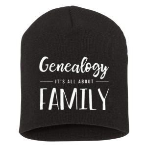 Genealogy Family Tree Genealogist Ancestry Ancestor Gift Short Acrylic Beanie