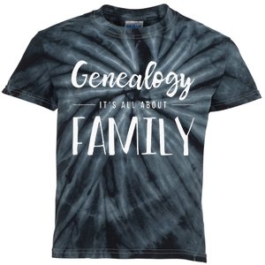 Genealogy Family Tree Genealogist Ancestry Ancestor Gift Kids Tie-Dye T-Shirt