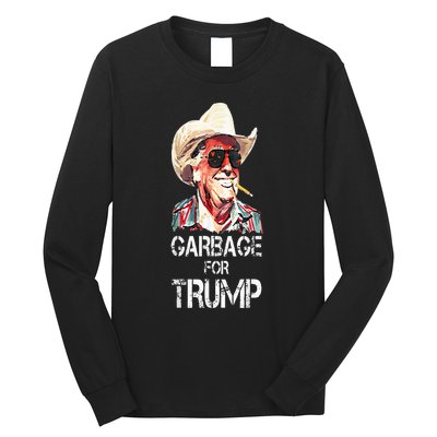 Garbage For Trump 2024 Long Sleeve Shirt