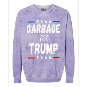 Garbage For Trump 2024 Colorblast Crewneck Sweatshirt