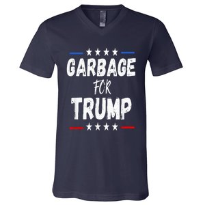 Garbage For Trump 2024 V-Neck T-Shirt