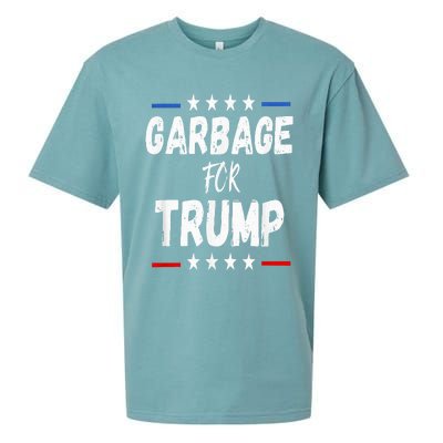 Garbage For Trump 2024 Sueded Cloud Jersey T-Shirt