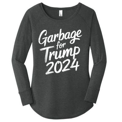 Garbage For Trump 2024 We Are Not Garbage Vote Trump Women's Perfect Tri Tunic Long Sleeve Shirt