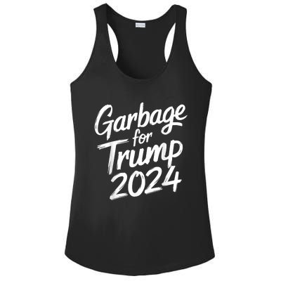 Garbage For Trump 2024 We Are Not Garbage Vote Trump Ladies PosiCharge Competitor Racerback Tank