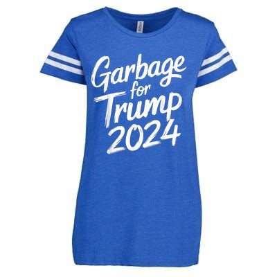 Garbage For Trump 2024 We Are Not Garbage Vote Trump Enza Ladies Jersey Football T-Shirt