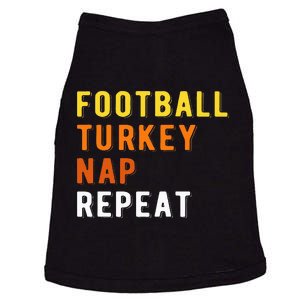 Gaming Football Turkey Nap Repeat Pumpkin Thanksgiving Doggie Tank