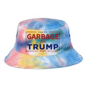 Garbage For Trump Proud Maga Garbage Trump Supporter Tie Dye Newport Bucket Hat