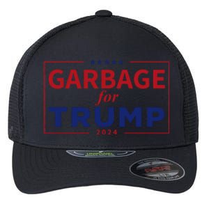 Garbage For Trump Proud Maga Garbage Trump Supporter Flexfit Unipanel Trucker Cap