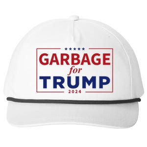 Garbage For Trump Proud Maga Garbage Trump Supporter Snapback Five-Panel Rope Hat